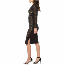 Load image into Gallery viewer, Sheer Aztec Bodycon Formal Dress