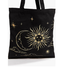 Load image into Gallery viewer, Moon &amp; Stars Reusable Shopping Tote Bag

