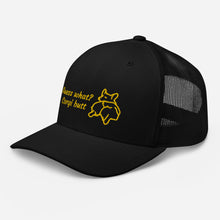 Load image into Gallery viewer, Guess What Corgi Butt Vented Trucker Embroidered Baseball Hat
